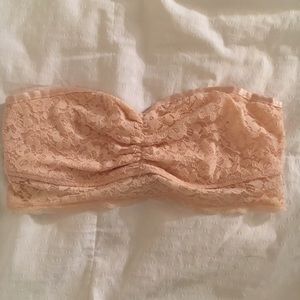 Light pink lace bandeau